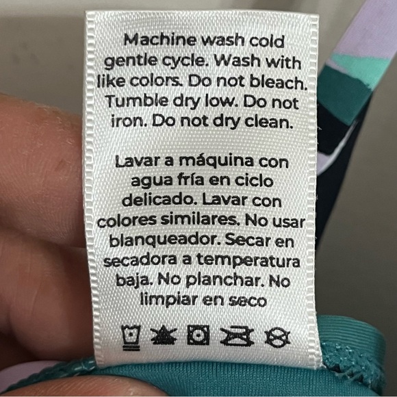 Women’s Anne Cole Tankini Top Tropical Print Cross Straps Size Large - Picture 12 of 12